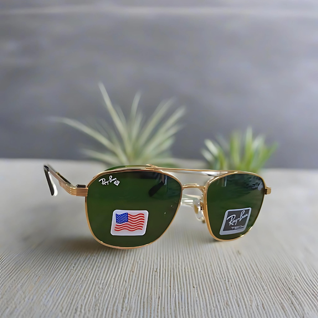 Rayban Square Design +Metal Frame + Frame for Optics