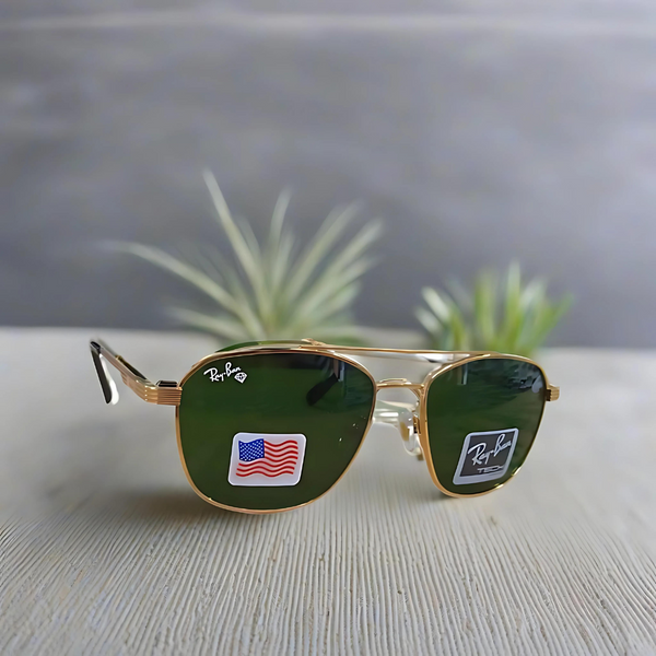 Rayban Square Design +Metal Frame + Frame for Optics