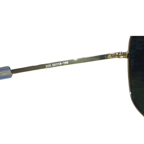 AO Military Pilot Aviators + Frame for Optics [GREEN LENS]