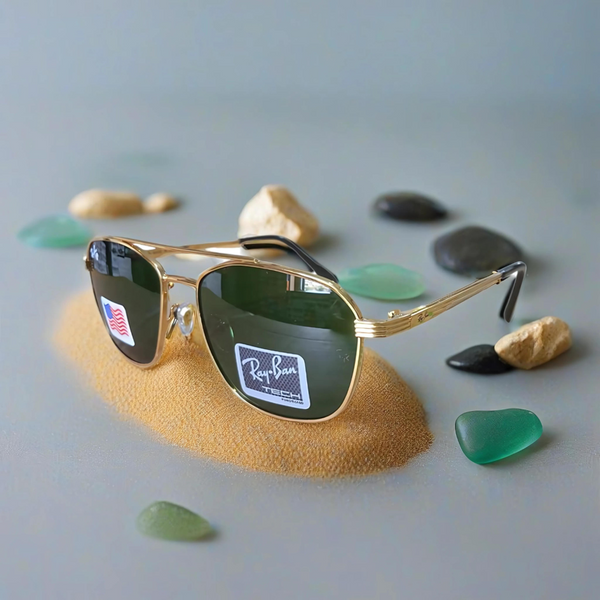 Rayban Square Design +Metal Frame + Frame for Optics
