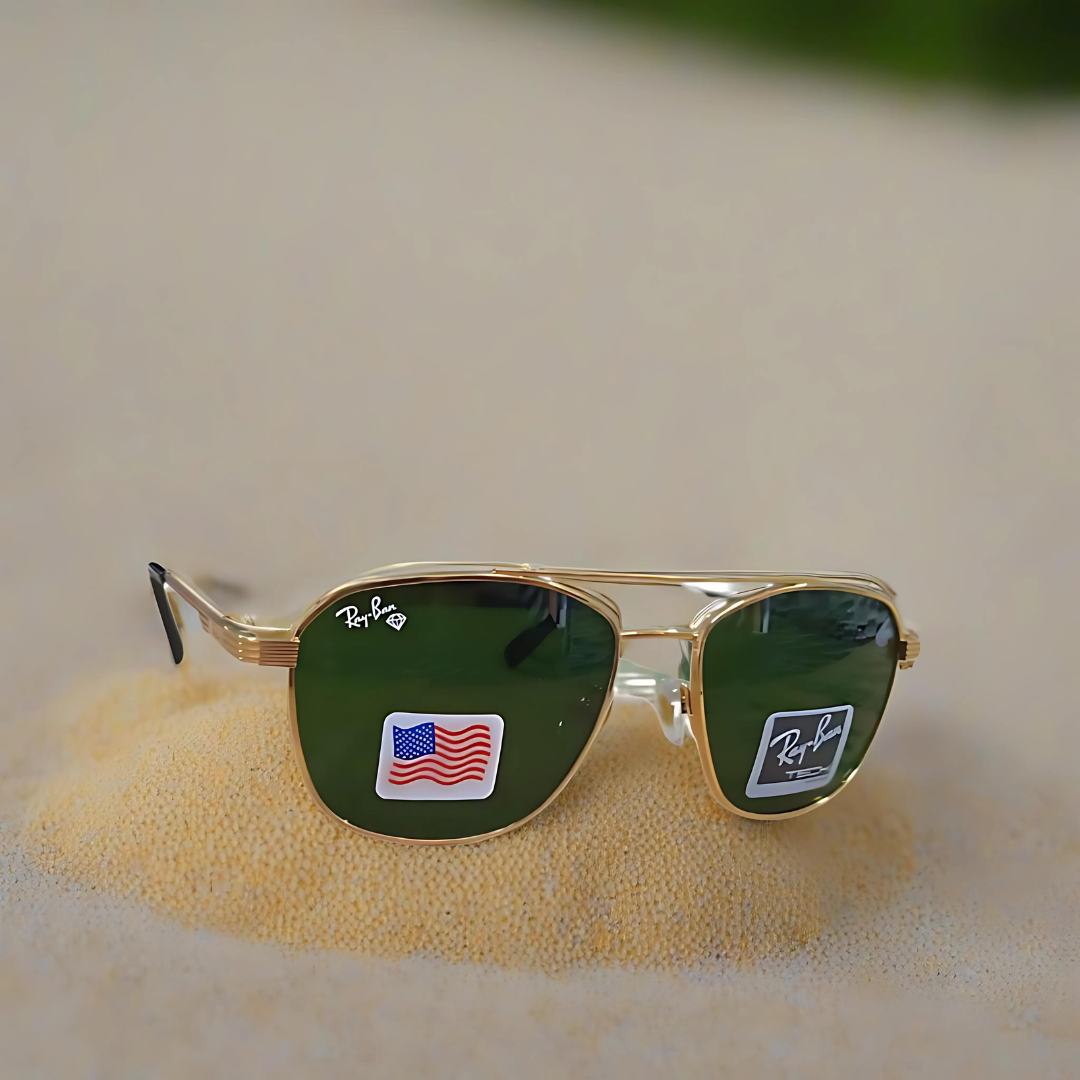 Rayban Square Design +Metal Frame + Frame for Optics
