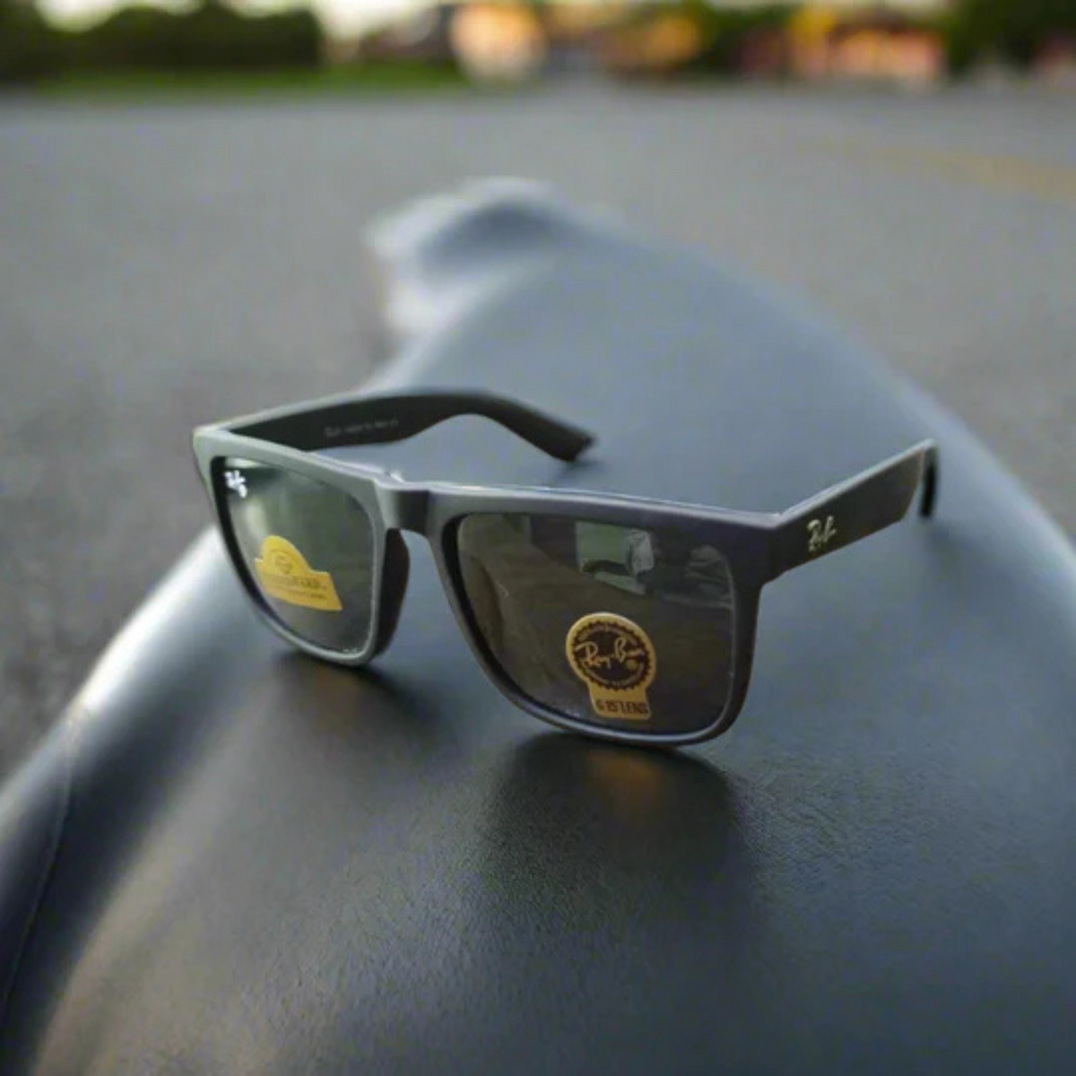 Rayban Black Wayfarer Design Matt Finish + Frame For Nazar