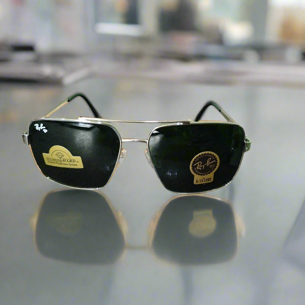 Rayban Square Design + Frame For Nazar [SILVER]