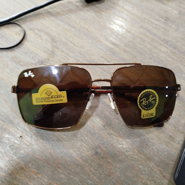 Rayban Square Design + Frame For Nazar [BROWN]