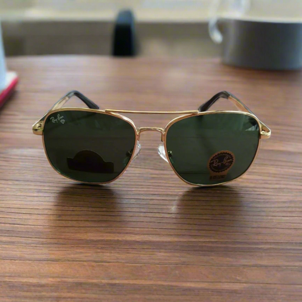 Rayban Pilot Aviators [GREEN LENS]