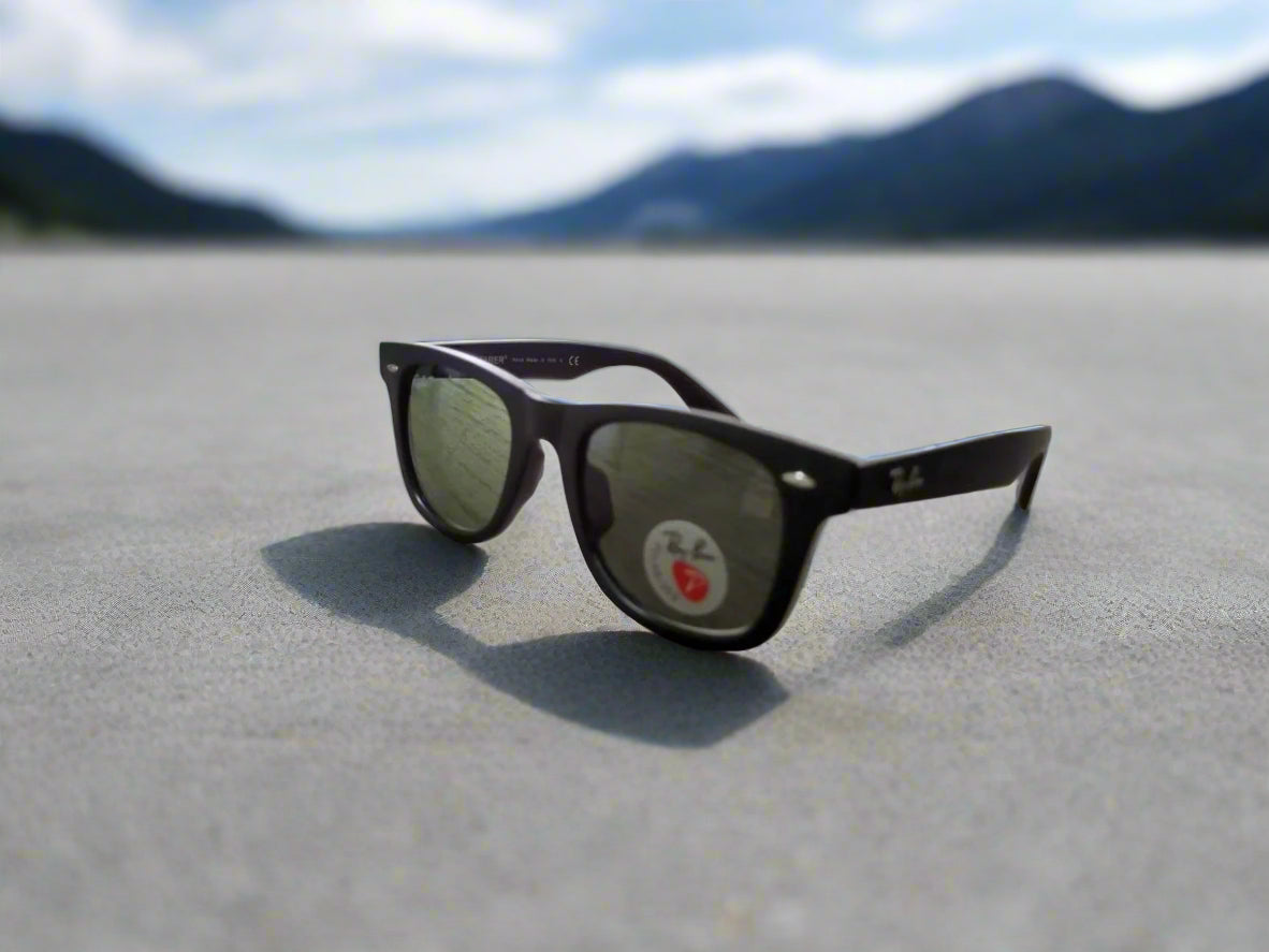 Rayban Wayfarer Matt Finish + Frame For Nazar [GREY POLARIZED GLASS LENSES]