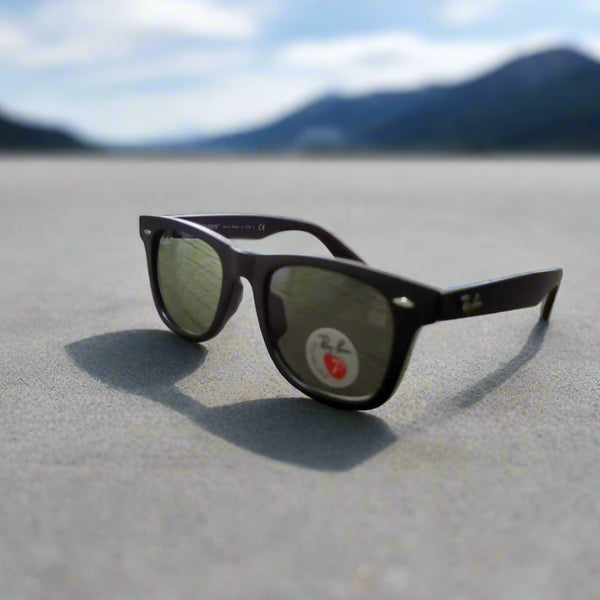 Rayban Wayfarer Matt Finish + Frame For Nazar [GREY POLARIZED GLASS LENSES]