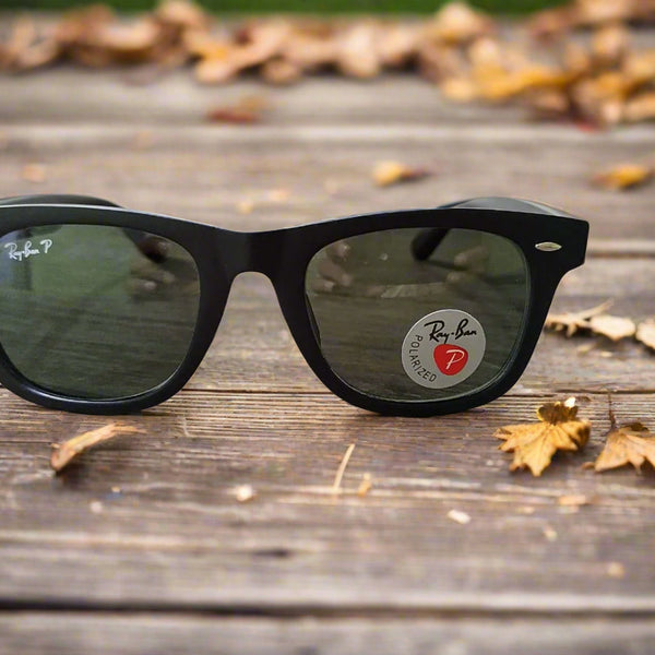 Rayban Wayfarer Polished + Frame For Nazar [GREY POLARIZED GLASS LENSES]