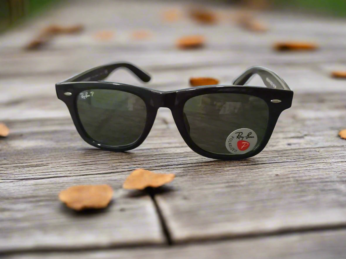 Rayban Wayfarer Polished + Frame For Nazar [GREY POLARIZED GLASS LENSES]