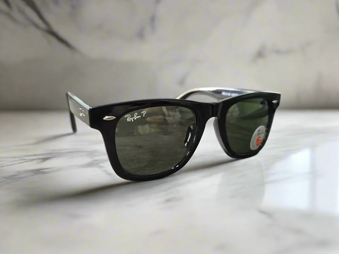 Rayban Wayfarer Matt Finish + Frame For Nazar [GREY POLARIZED GLASS LENSES]