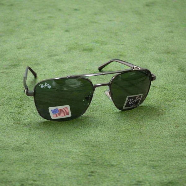 Rayban Pilot Aviators + Rubber Temple + Frame for Optics [BLACK]
