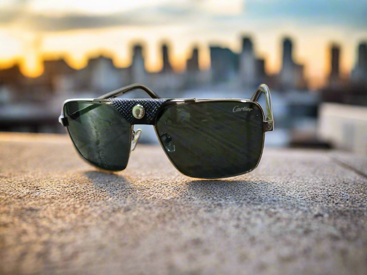 Rayban Square Design + Frame For Nazar [BLACK]