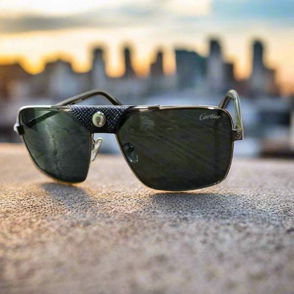 Rayban Square Design + Frame For Nazar [BLACK]