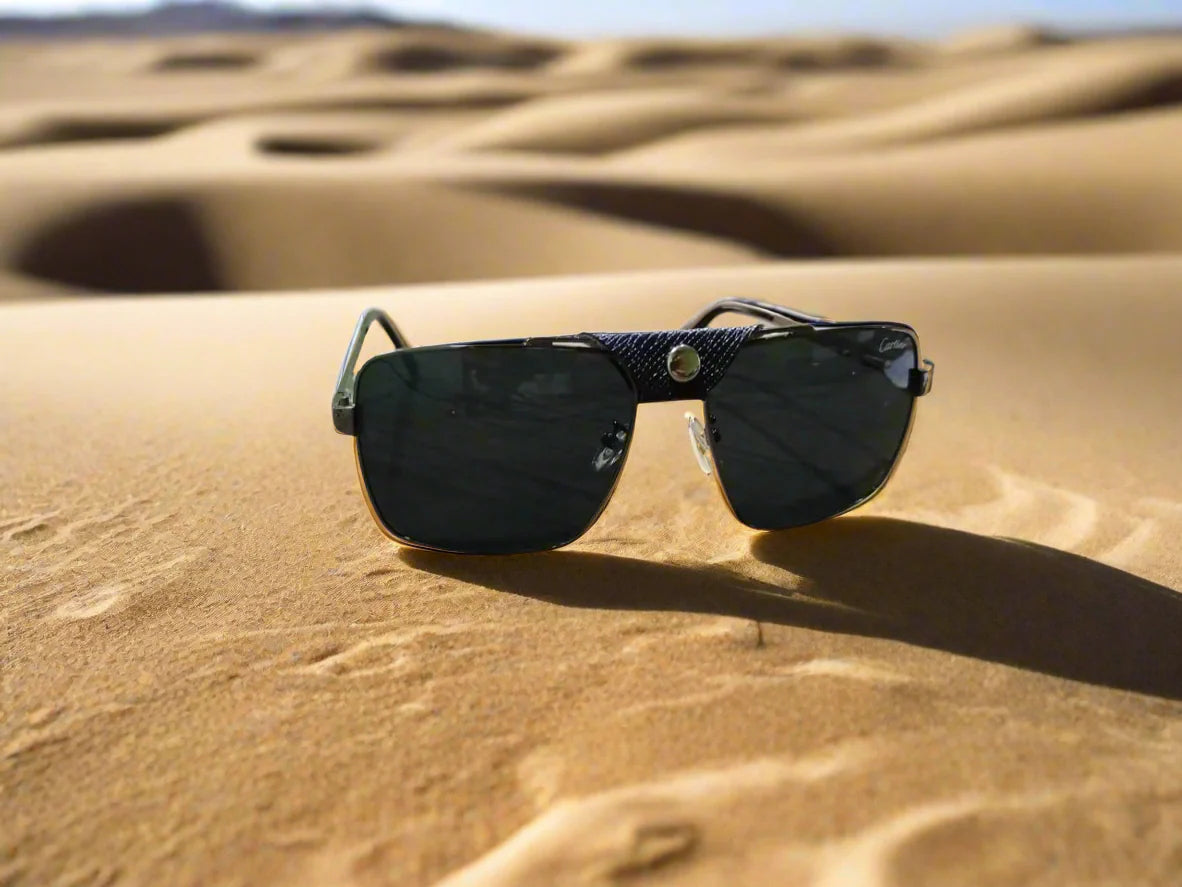 Rayban Square Design + Frame For Nazar [BLACK]