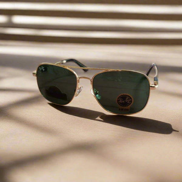 Rayban Pilot Aviators [GREEN LENS]