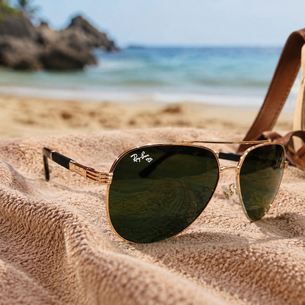 Rayban Classic Aviators [GOLDEN][GREEN LENS]