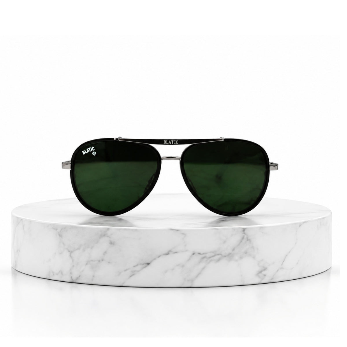 Blatic Aviators + Frame For Prescription (Metal Frame Glass Lens) (SILVER)