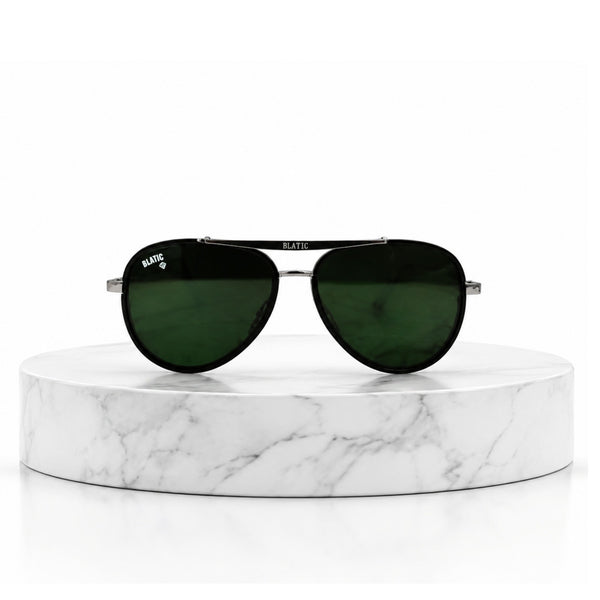 Blatic Aviators + Frame For Prescription (Metal Frame Glass Lens) (SILVER)