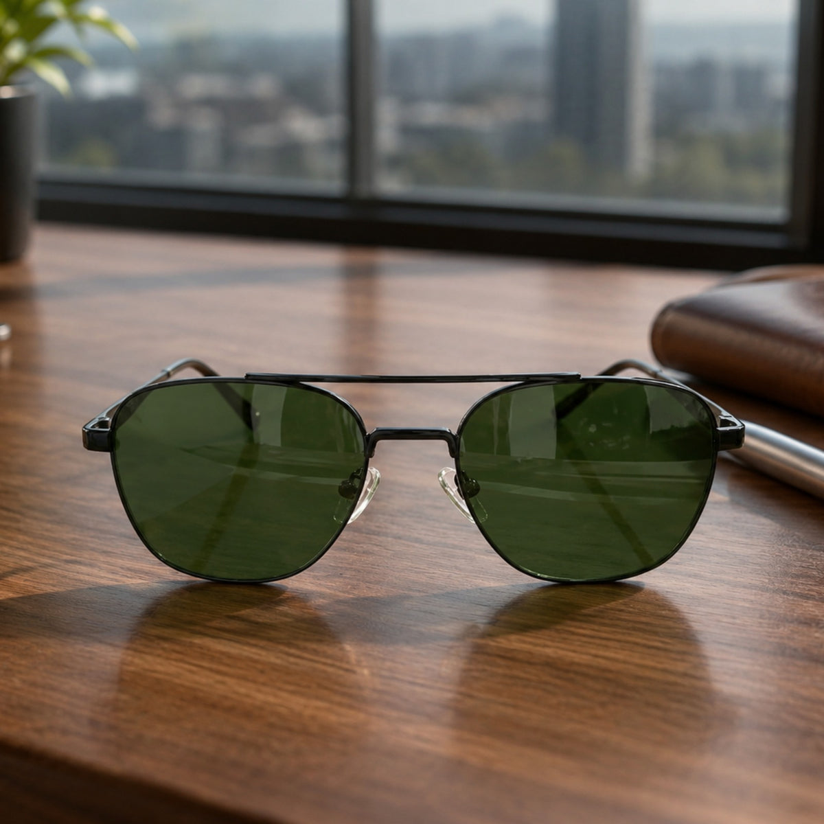 Rayban Pilot Aviators + Rubber Temple + Frame for Optics [BLACK]