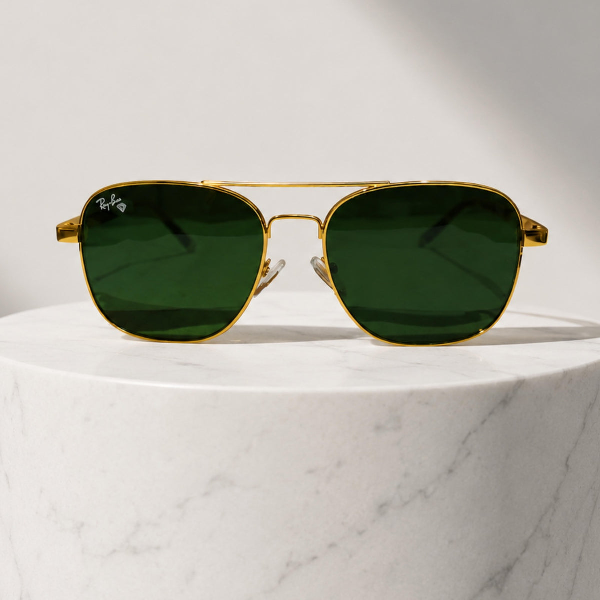 Rayban Pilot Aviators + Rubber Temple + Frame for Optics [GOLDEN]