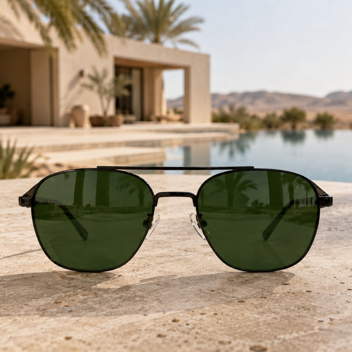 Rayban Pilot Aviators + Rubber Temple + Frame for Optics [BLACK]